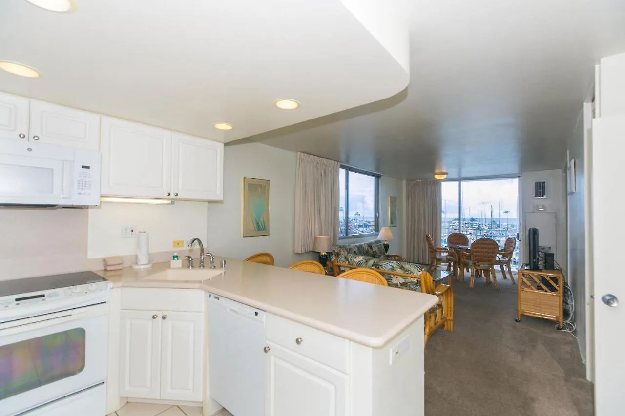 Ilikai Marina 380 Yacht Harbor View 1Br Appartement Honolulu Verenigde Staten